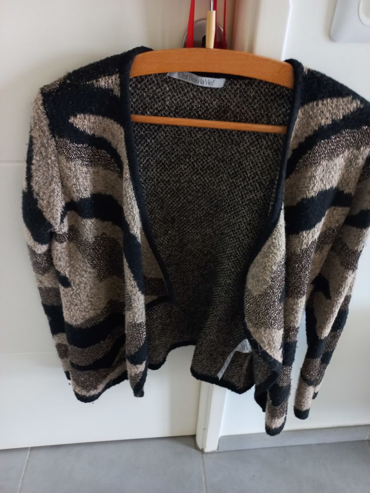 Beau gilet en laine/mohair/acrylique Marque C est la vie 10 Marseille 4 (13)