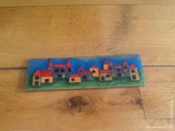 Beau petit tableau sur c�ramique. 15 Mouxy (73)