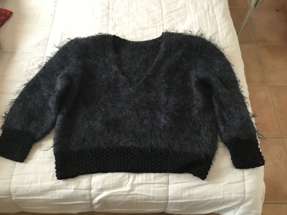 Beau pull paillet� ,laine bleu marine tr�s bon �tat 5 Saint-Alban (31)