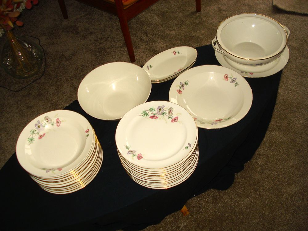 Beau service 42 pi�ces porcelaine vintage 1965 60 Monnetier-Mornex (74)
