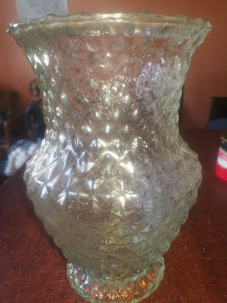 Beau vase en verre teinté 8 Le Creusot (71)