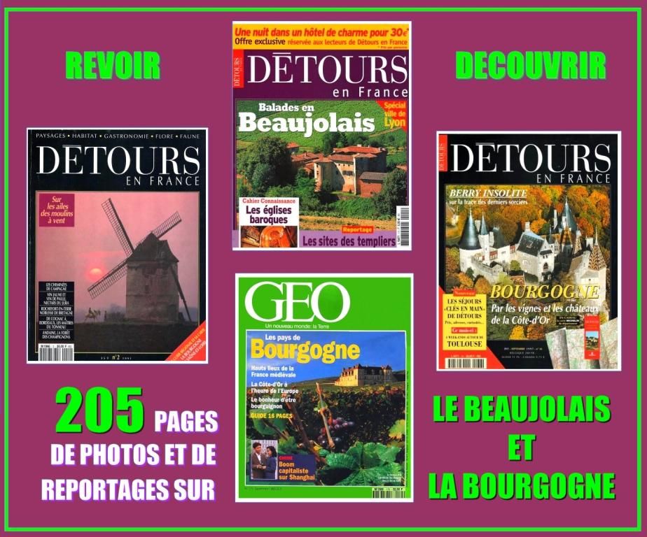 BEAUJOLAIS - balades - BOURGOGNE / prixportcompris 17 Lille (59)