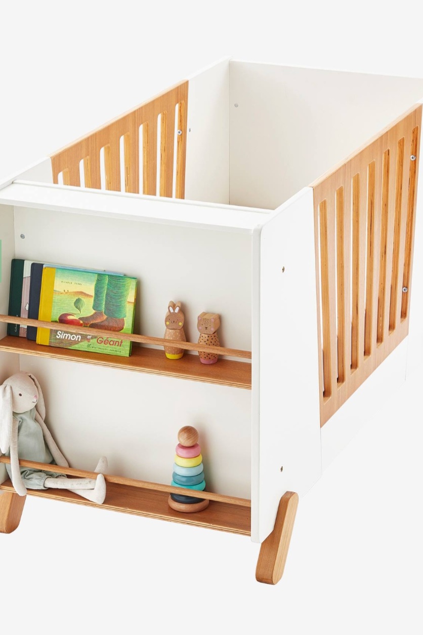 Lit b�b� avec barri�re amovible avec biblioth�que vertbaudet 220 Saint-Priest (69)