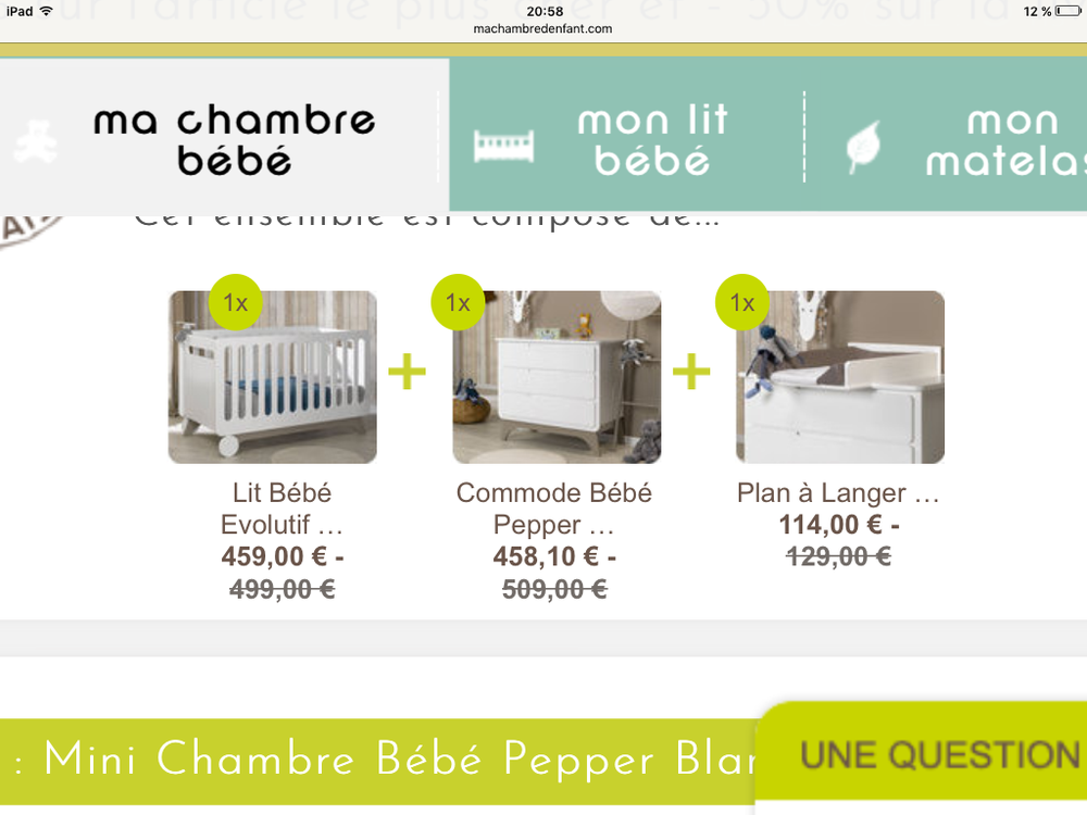 lit Bebe avec commode et plan � langer 0 Les Ponts-de-C� (49)