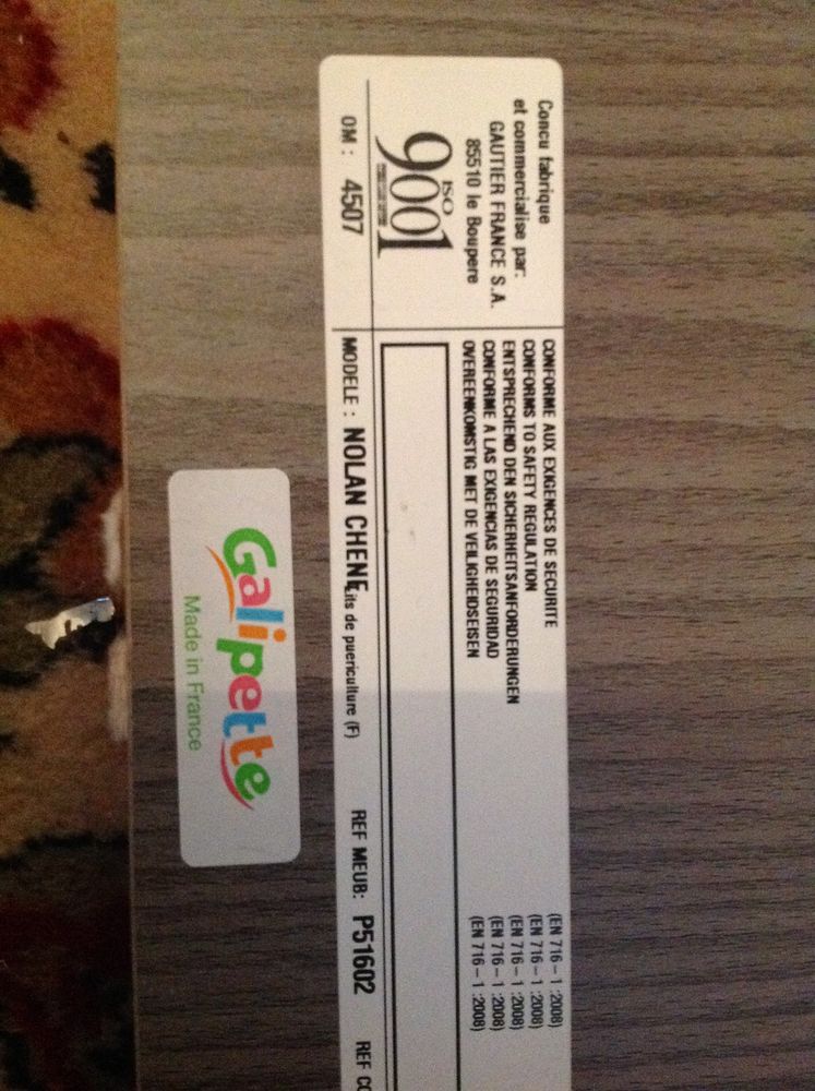 lit B�b�-enfant 100 Tavaux (39)