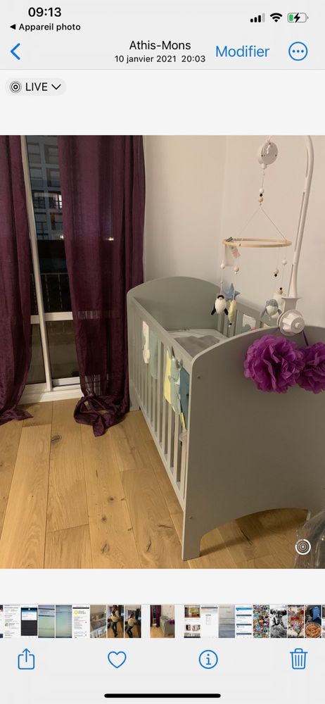  lit b�b�  �volutif vert baudet 70 Athis-Mons (91)