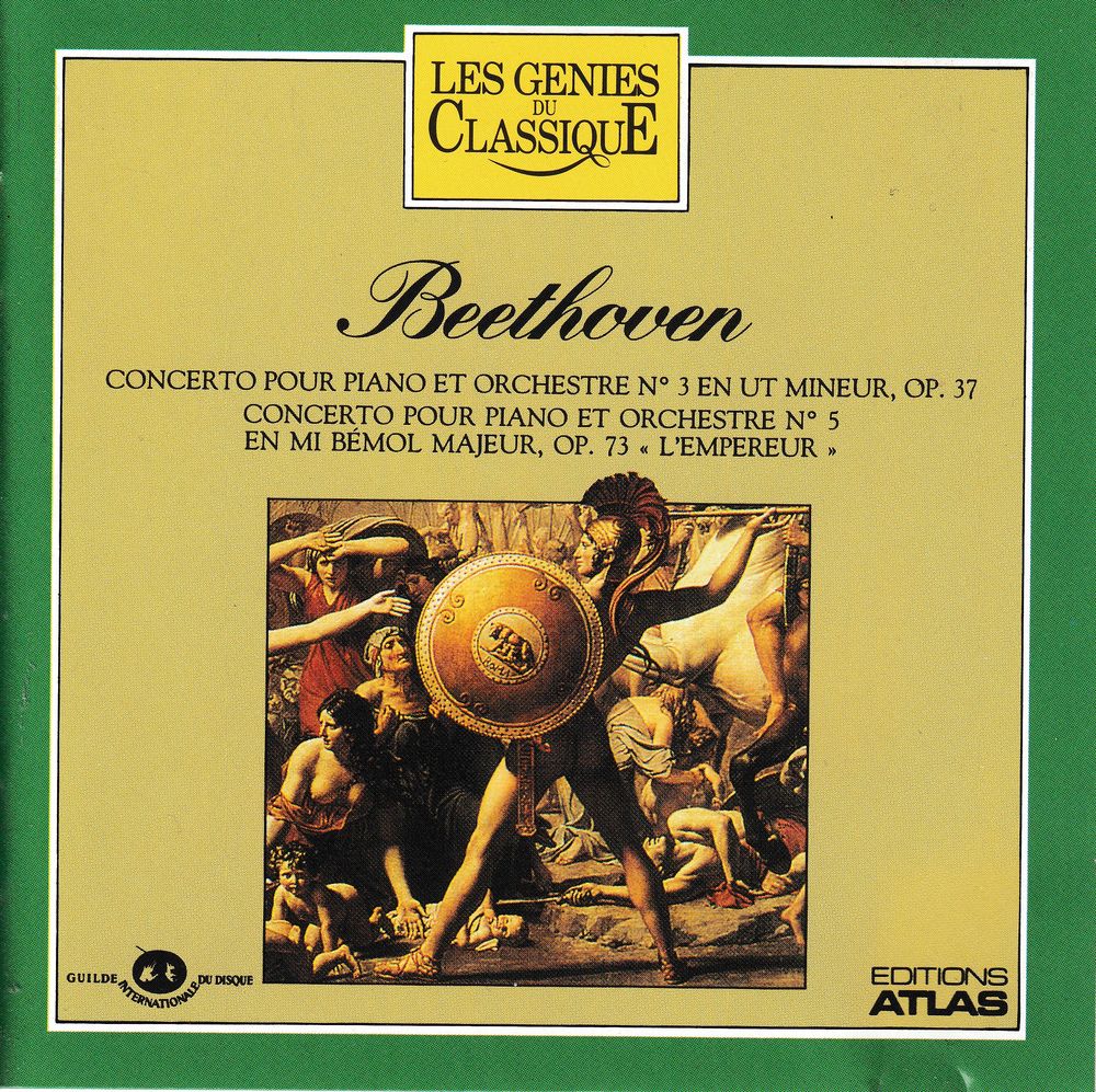 CD   Beethoven    Concerto Piano Orchestre    N°3 & N°5 4 Antony (92)