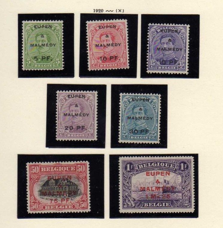 Belgique  1920
Eupen & Malm�dy 
40 Pibrac (31)