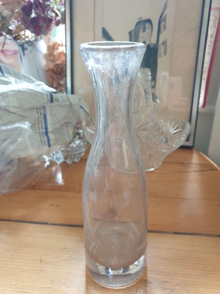Belle carafe de cafetier en gros verre transparent, vintage 15 Mouxy (73)