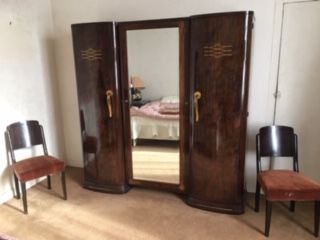 belle chambre en palissandre de Rio , art d�co marron 310 Sault-de-Navailles (64)