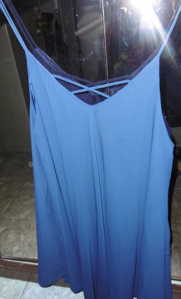 belle robe d'�t� bleue, � bretelles, neuve. Taille XL 15 Villars-les-Dombes (01)