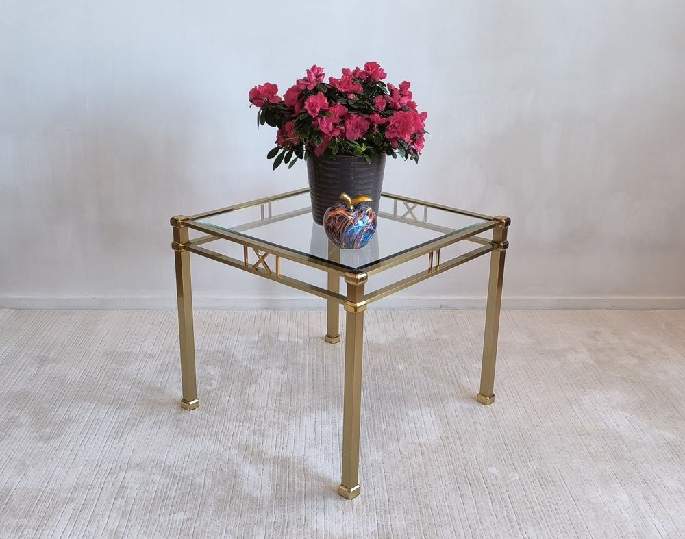 Belle table basse dor�e carr�e Orsenigo Italy 350 Cr�teil (94)