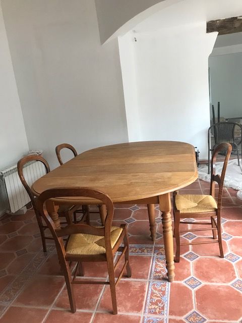 belle table �b�niste en ch�ne massif modulable en taille 450 Pompignan (82)