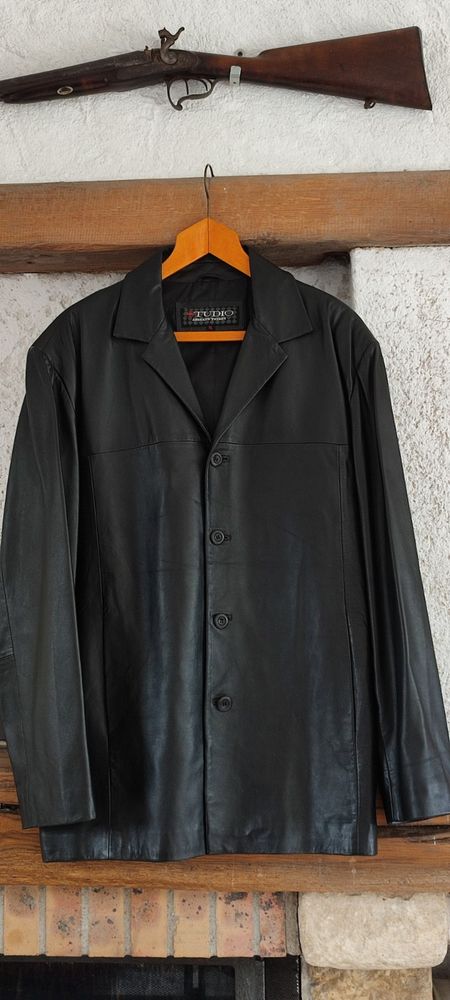 Belle veste en cuir pour homme. 70 Baugy (18)
