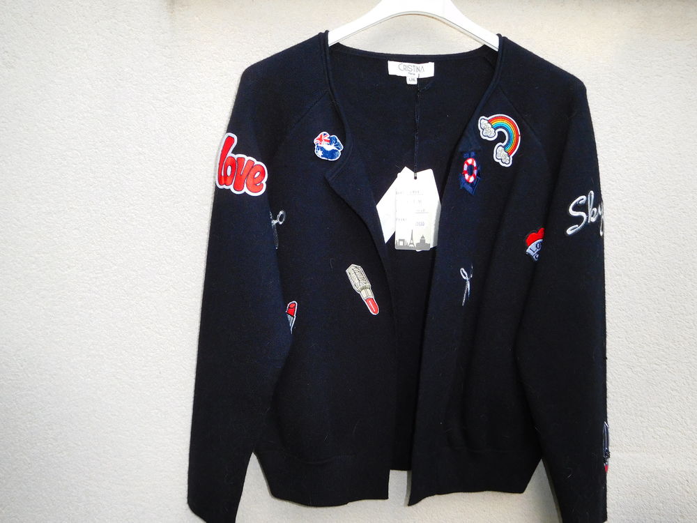 Belle veste neuve noire �paisse marque Christina 40 Vitry-sur-Seine (94)