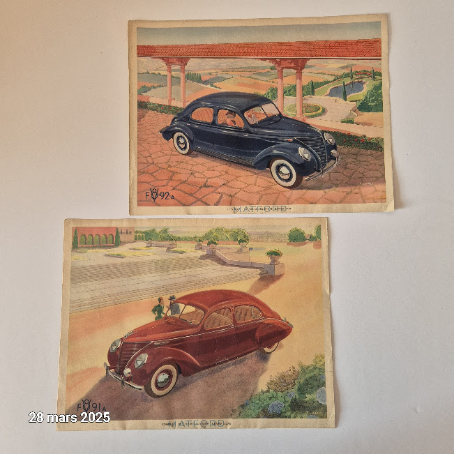 Belles publicit�s sur les automobiles Mattford, Fv892a et Fv 20 Saumur (49)