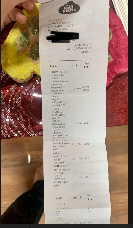 Berceau 280 Sainte-Clotilde (97)