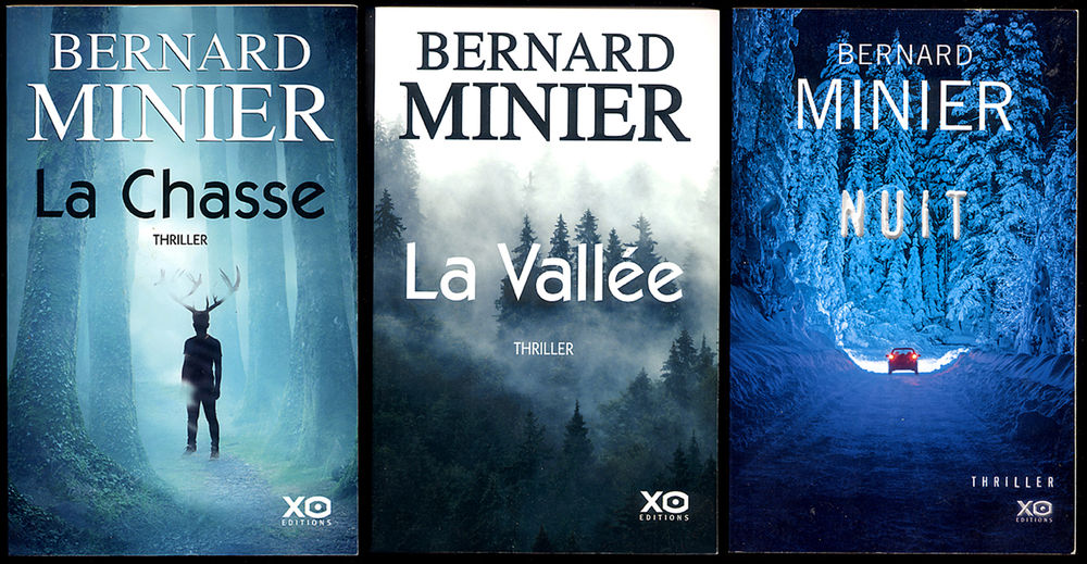 Bernard MINIER / lot de 3 romans thriller 15 Antrain (35)