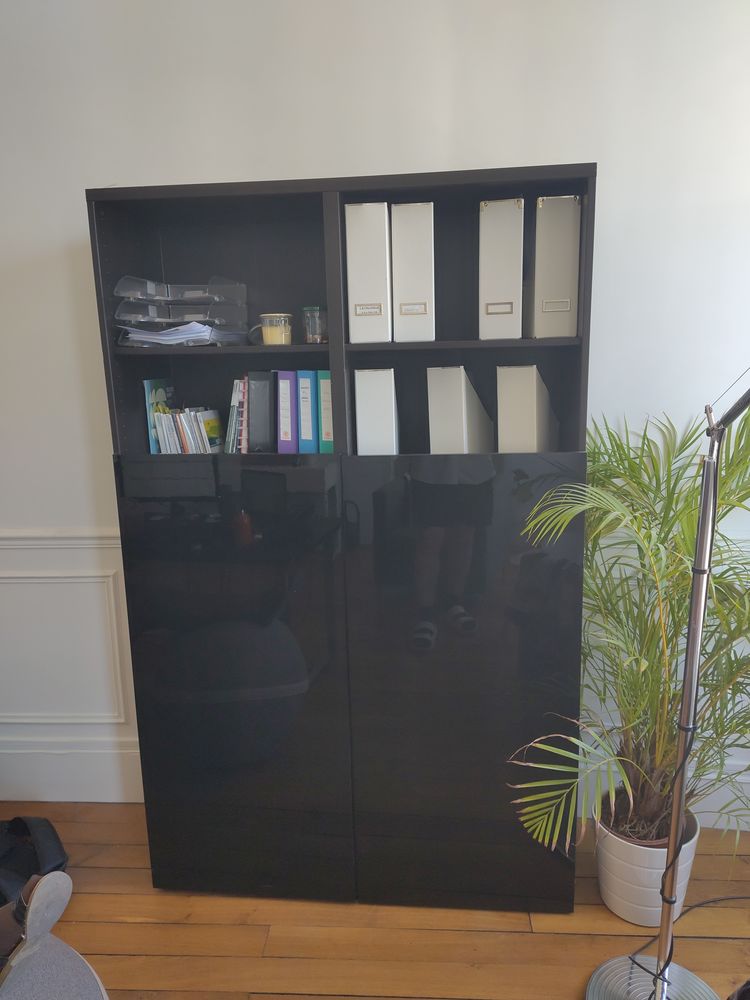 BEST� - Combinaison rangement portes, brun noir/Hanviken bru 110 St Germain En Laye (78)