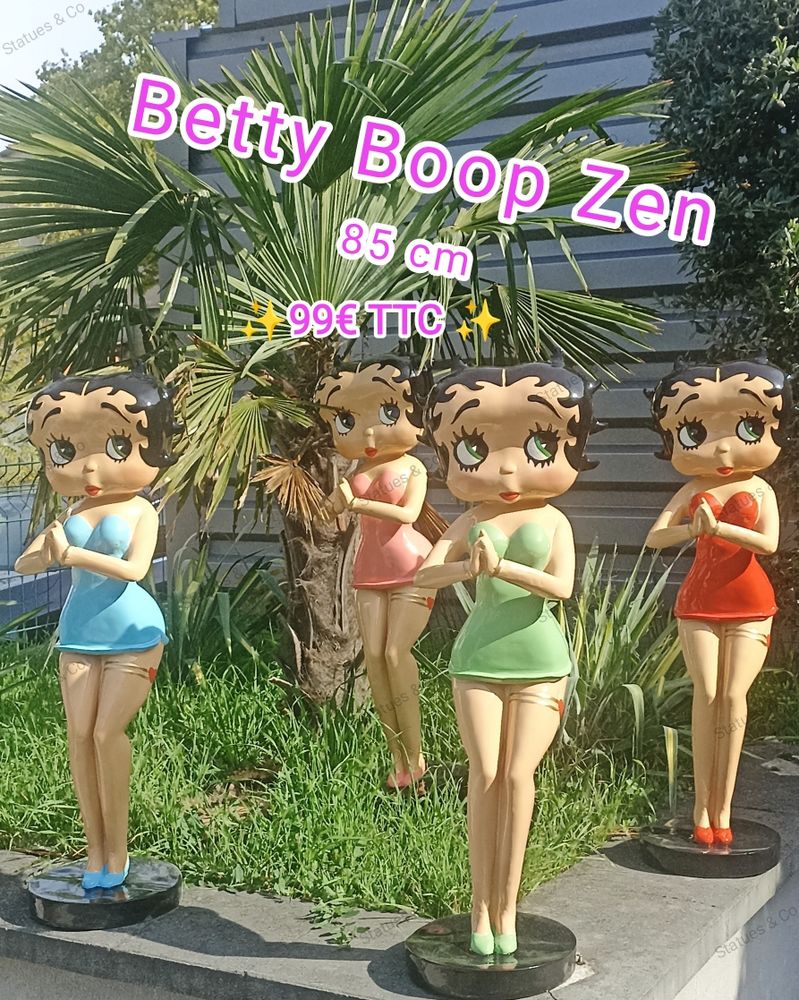 Betty Boop zen
magnifique statue en r�sine enti�rement painte � la main ?... existe dans 4 coloris. 169 Lyon 4 (69)