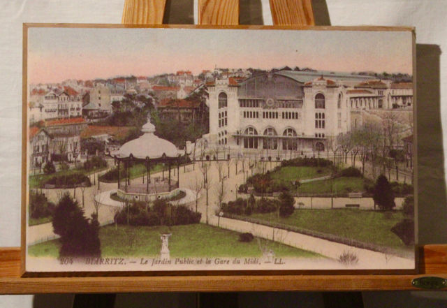 BIARRITZ  :  JARDIN PUBLIC  + GARE DU MIDI    29 Anglet (64)