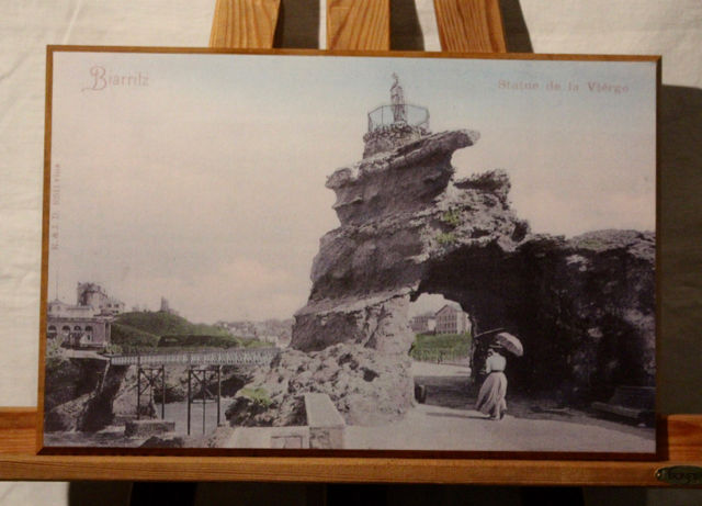 BIARRITZ  :  ROCHER  DE  LA  VIERGE    25 Anglet (64)