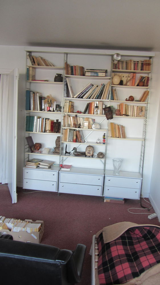 Bibilioth�ques m�tal - bois ann�es 70 0 Paris 10 (75)