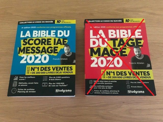Bible du Score IAE message Livres et BD