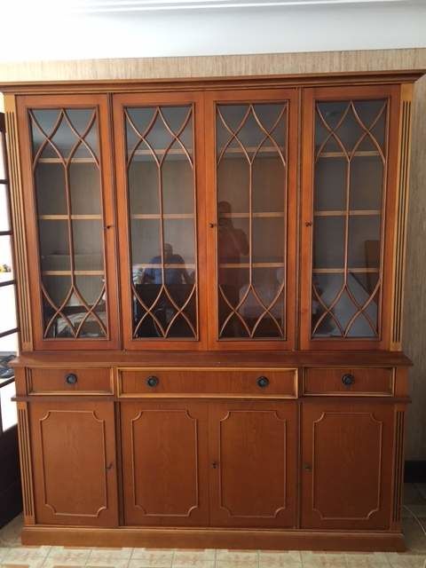 BIBLIOTH�QUE anglaise (VAISSELIER) style Edouardien MERISIER 0 Tours (37)