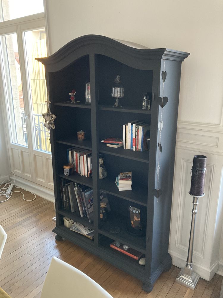 Biblioth�que bois NOIR 85 Nancy (54)