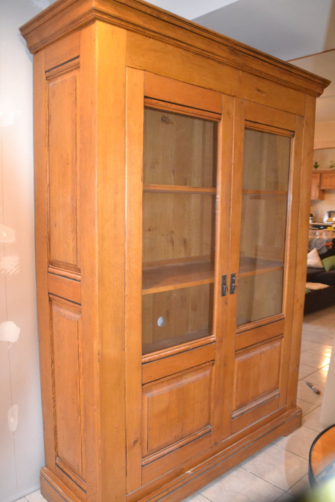 Biblioth�que en ch�ne massif clair 700 Gu�rard (77)