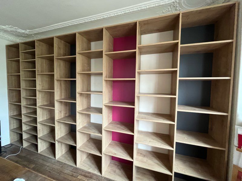 Biblioth�que contemporaine (d�j� d�mont�e) L 430 x H 250 2000 Clichy (92)