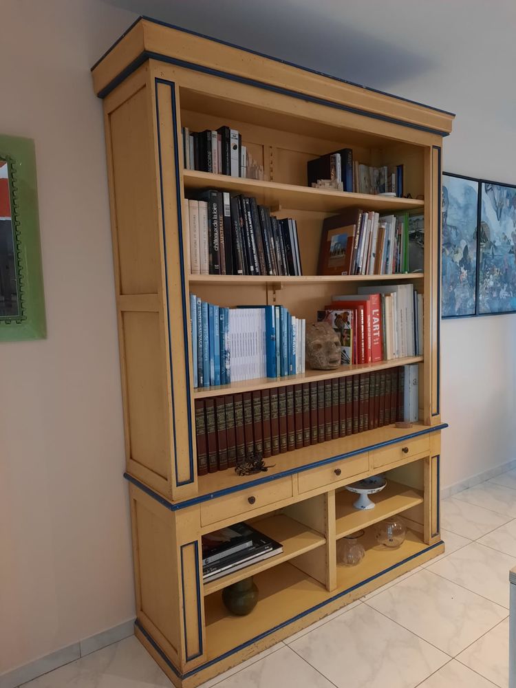 Biblioth�que Louis Philippe en merisier style autrichien 1650 Calais (62)