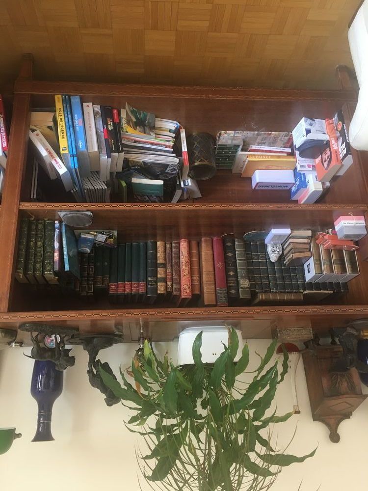 Biblioth�que et meuble bas assorti, en marqueterie 0 Marseille 9 (13)