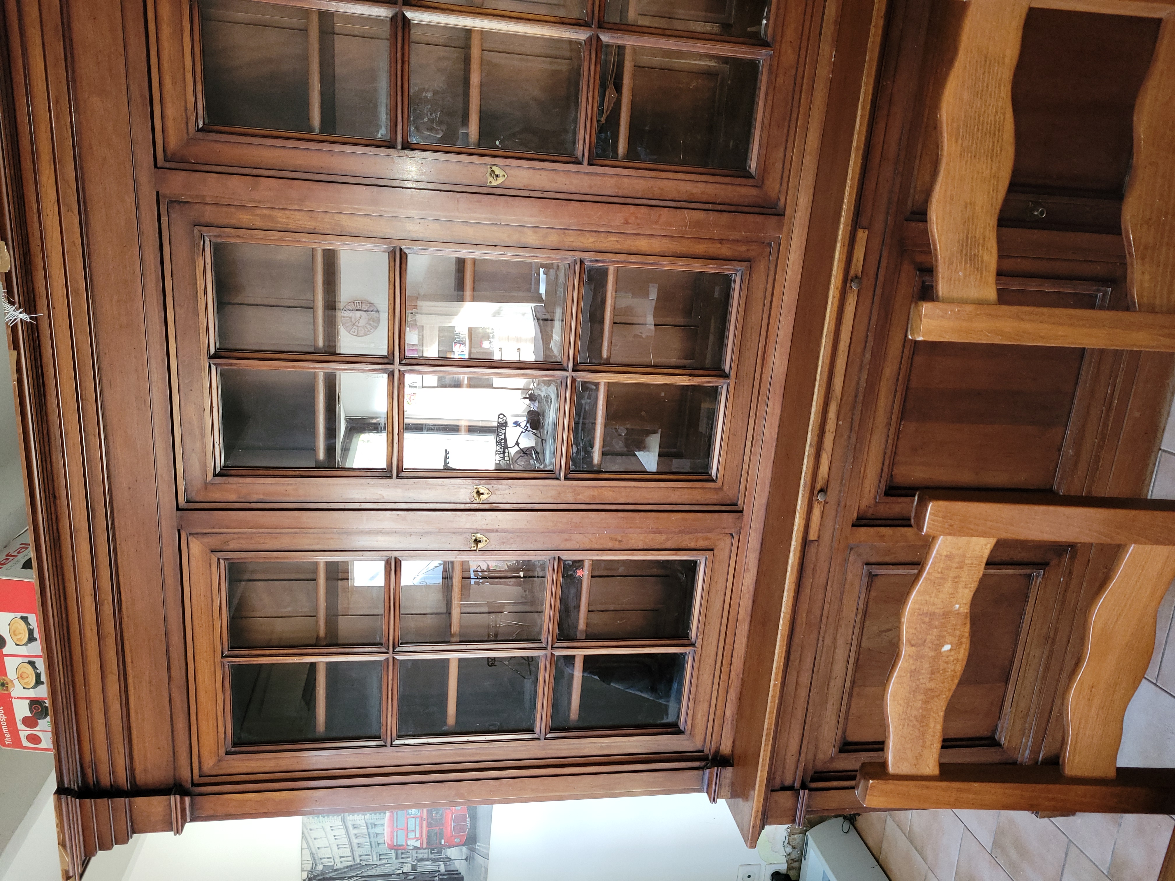 Bibliotheque 3 porte style louis phillippe merisier massif 1500 Cavaillon (84)