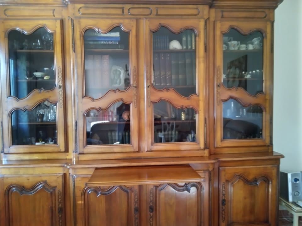 BIBLIOTHEQUE STYLE LOUIS XV  4 PORTES EN MERISIER MASSIF 0 L'Isle-sur-la-Sorgue (84)