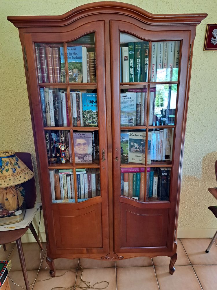 Biblioth�que vitr�e en merisier 110 Roanne (42)
