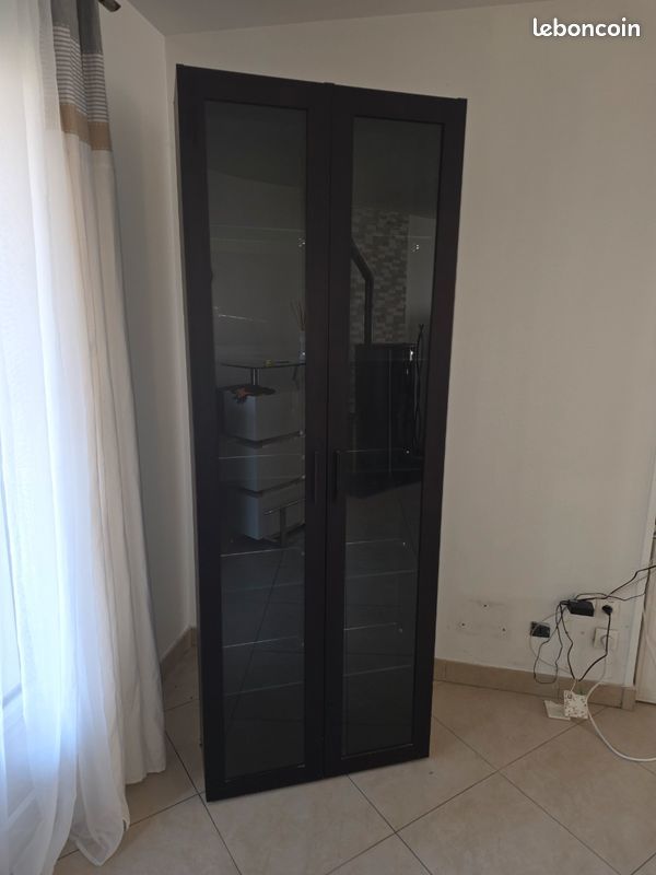 Biblioth�que weng� fonc� haute type rangement 10 �tag�res 0 Draveil (91)