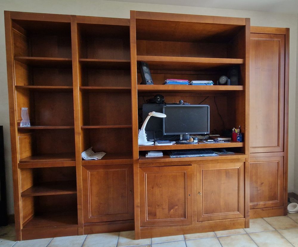 Biblioth�ques en merisier massif 400 Bonnelles (78)