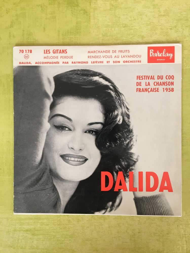 45t 70 178 BIEM LES GITANS 1�re pochette DALIDA 1958 
59 Nimes (30)