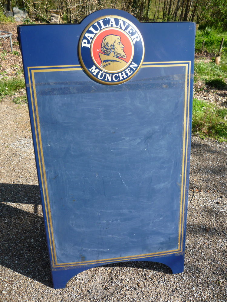 BIERE PAULANER MUNCHEN _PLAQUE RIGIDE PLASTIQUE PUBLICITAIRE 85 Castres (81)