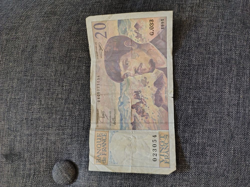 Billet de 20 franc 1991 20 Bayeux (14)