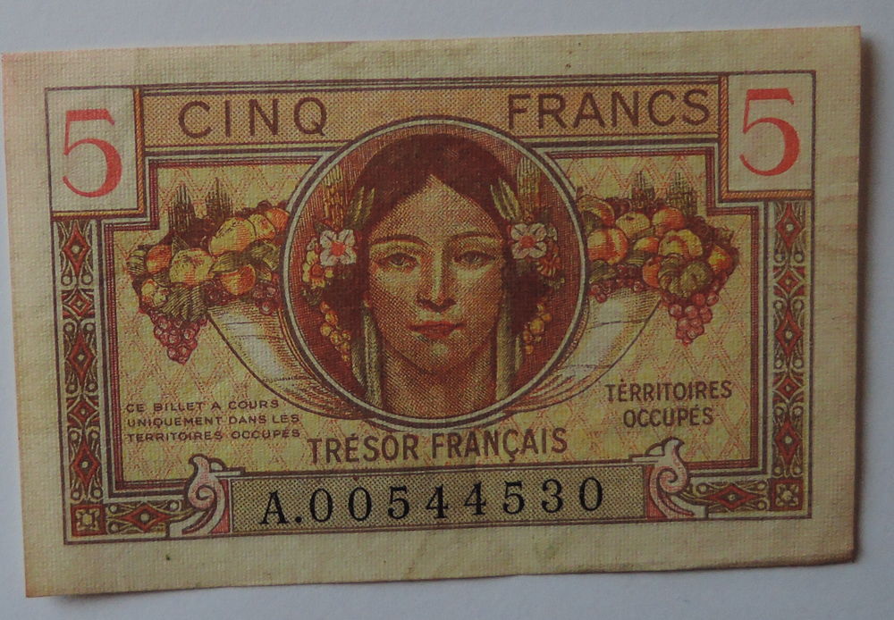 Billet fran�ais de 5 francs 50 Urzy (58)