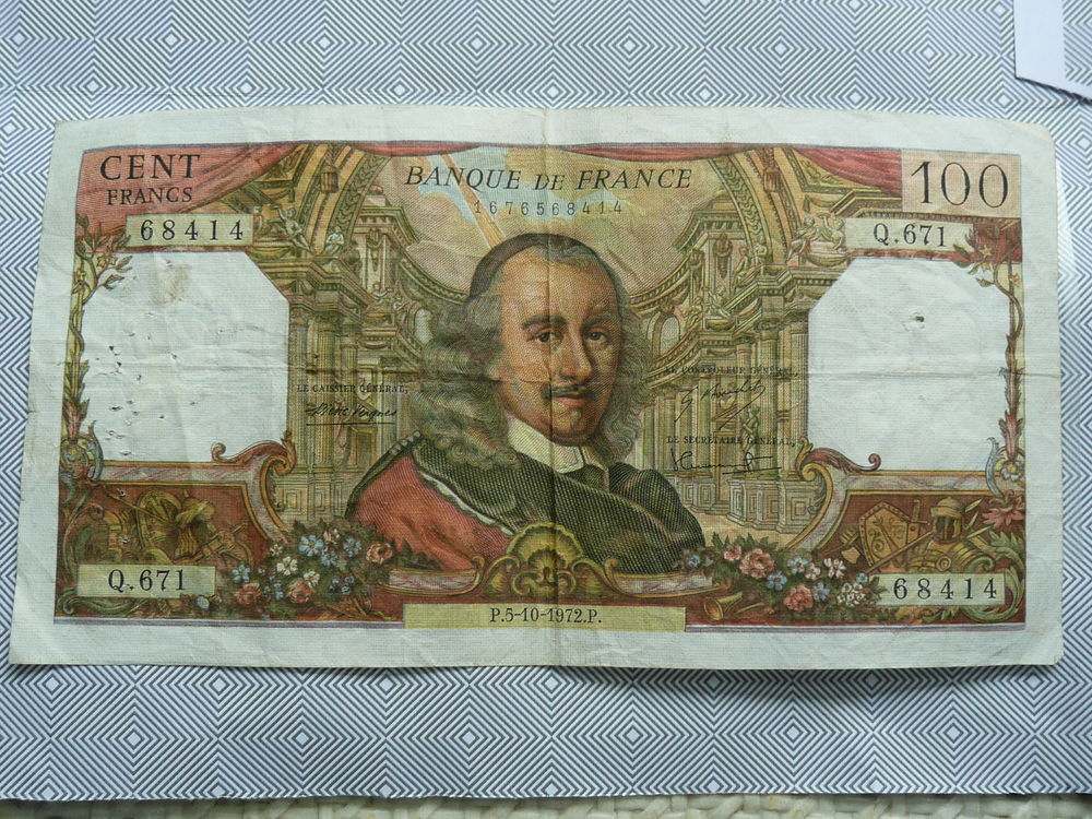 Billet 100 francs Corneille 13 Bordeaux (33)