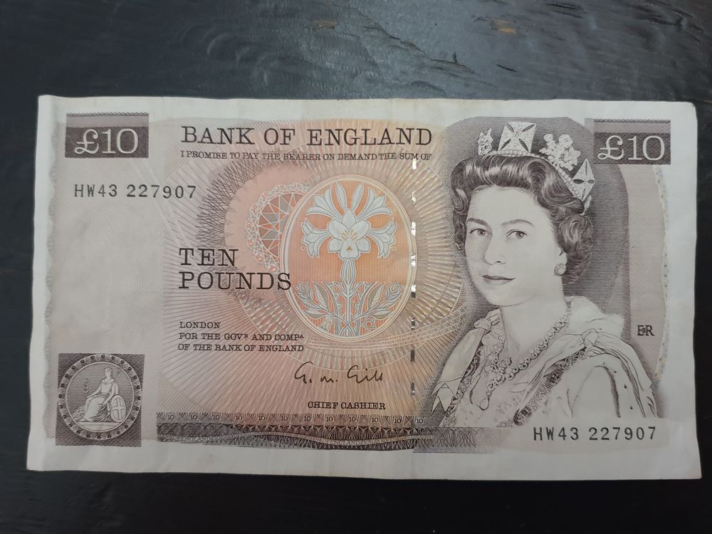 Billet 10 livres Angleterre 20 Bordeaux (33)