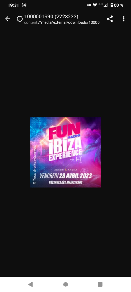 Billet fun radio Ibiza 50 Paris 5 (75)