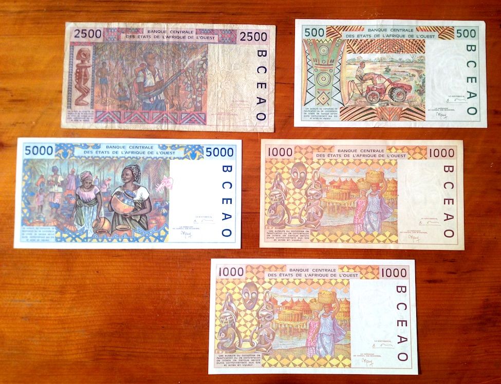 BILLETS AFRICAINS ANCIENS FRANCS CFA 20 Paris 17 (75)
