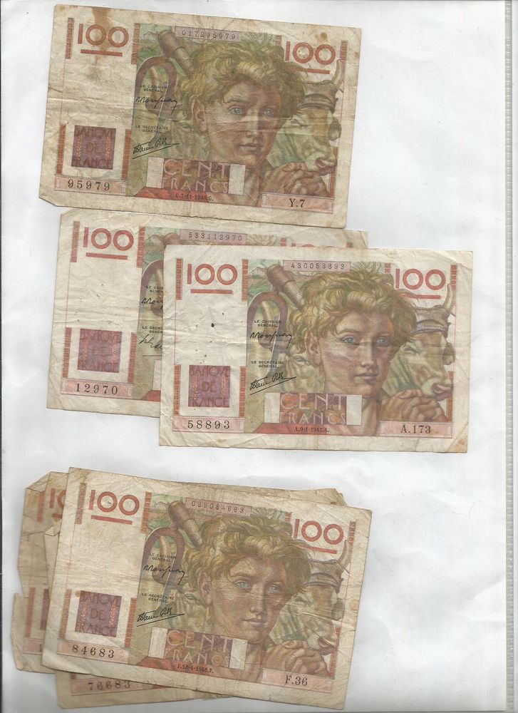Billets banque de France  francs 
0 Lyon 7 (69)