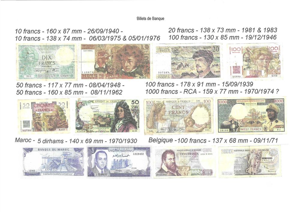 Billets de banque 0 B�thune (62)