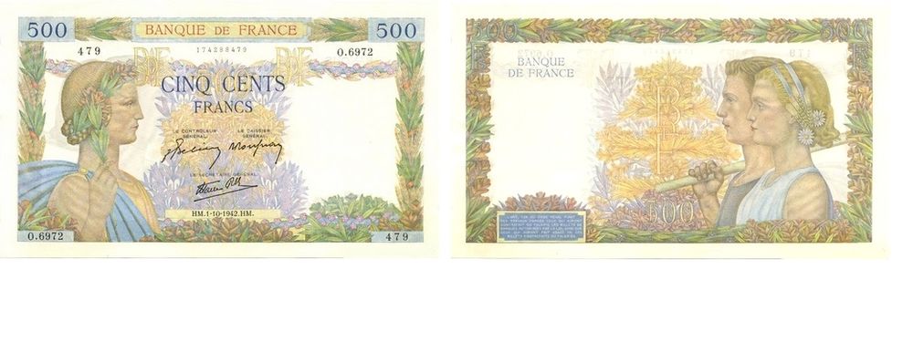 Billets francais f32/41 paix neuf 60 Raismes (59)